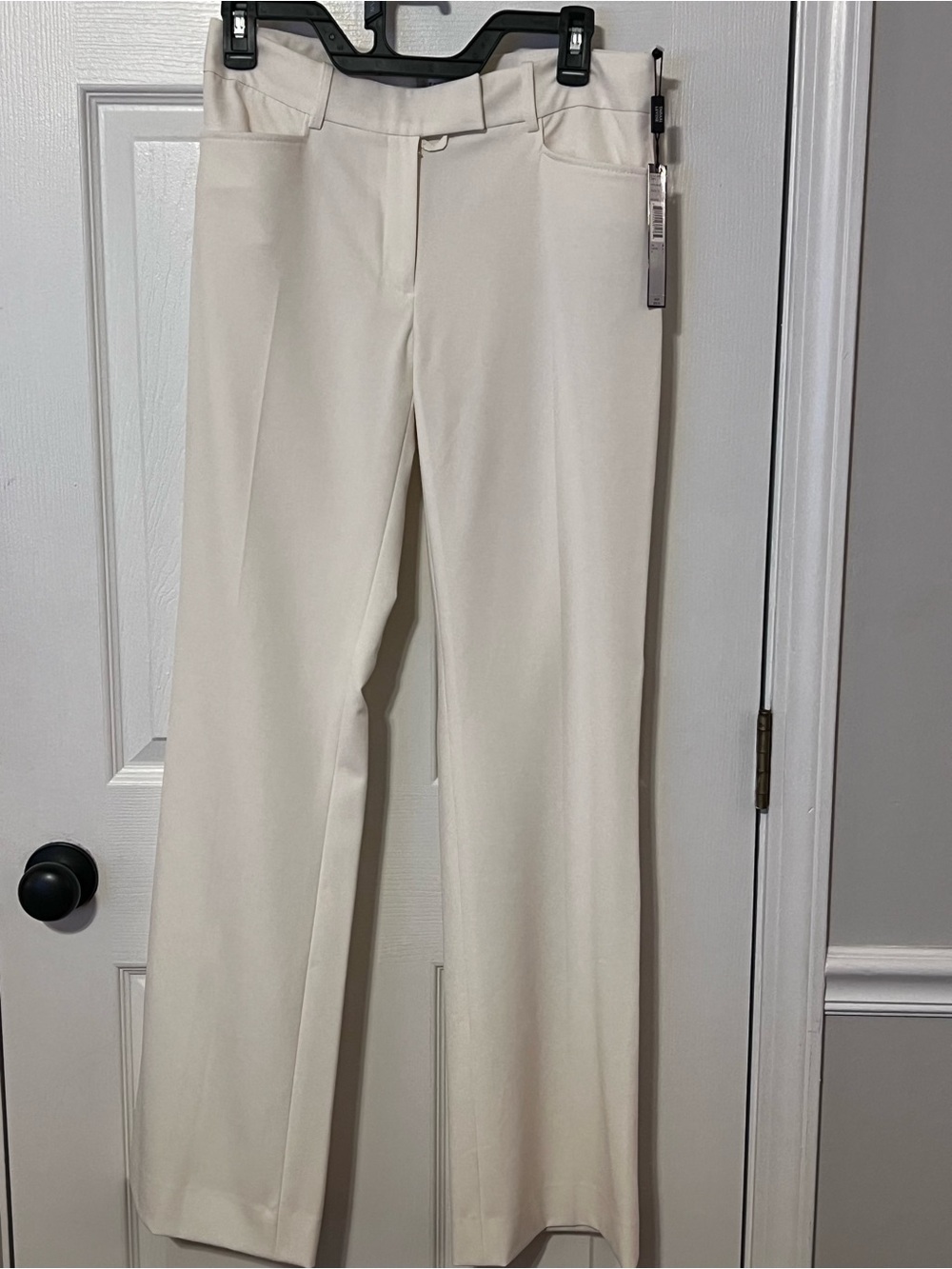 NWT Tahari Arthur S Levine Ivory Dress Pants Size 4 Straight Leg